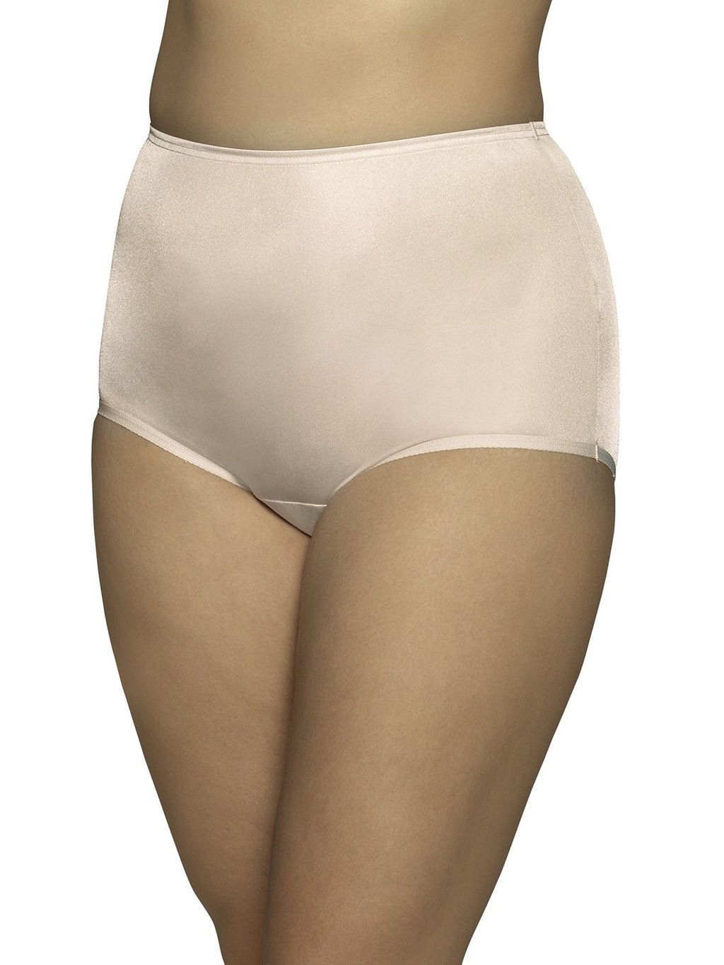 Vanity Fair Women's Briefs, Nylon, Fawn, Model 15712, Size 8