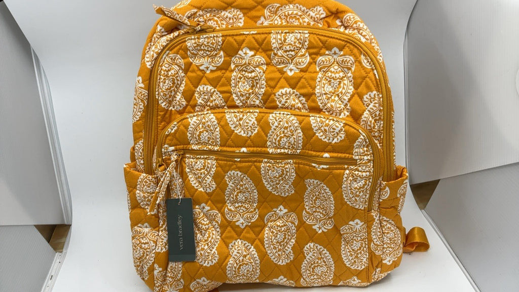 Bancroft Backpack by Vera Bradley, Cotton, Iconic Paisley Sunflower, One Size