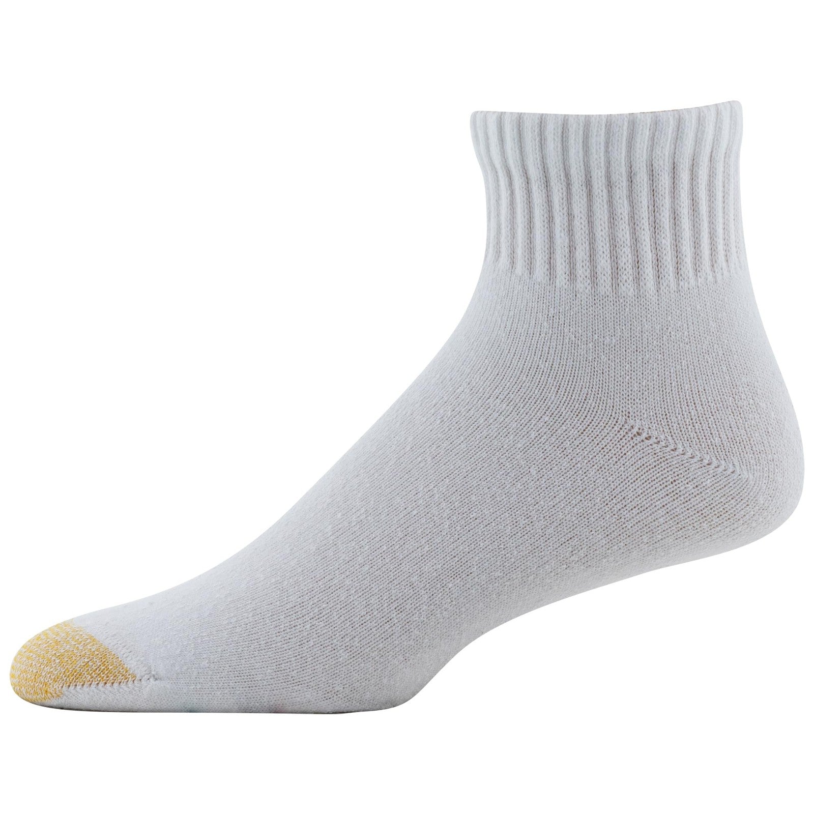 Men's GOLDTOE 656P Cotton Athletic Socks, White, 6-Pairs, X-Large