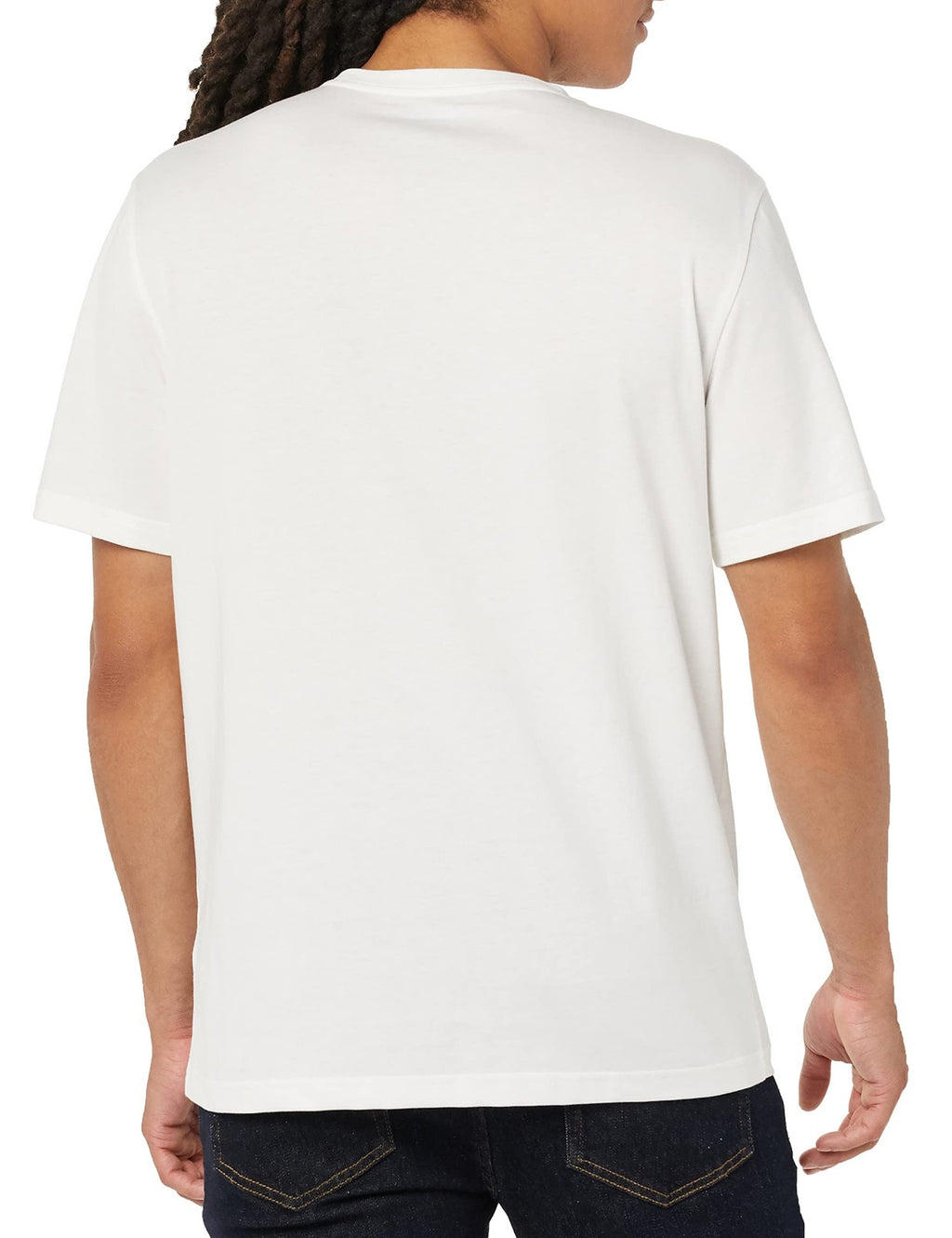 Men's Cotton Regular-Fit Crewneck T-Shirts, Pack of 2, White, Large