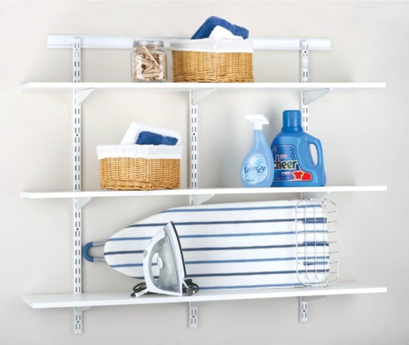 Knape & Vogt 14 In Dual Trak Wood Shelf Bracket Bronze 0122-14BRZ