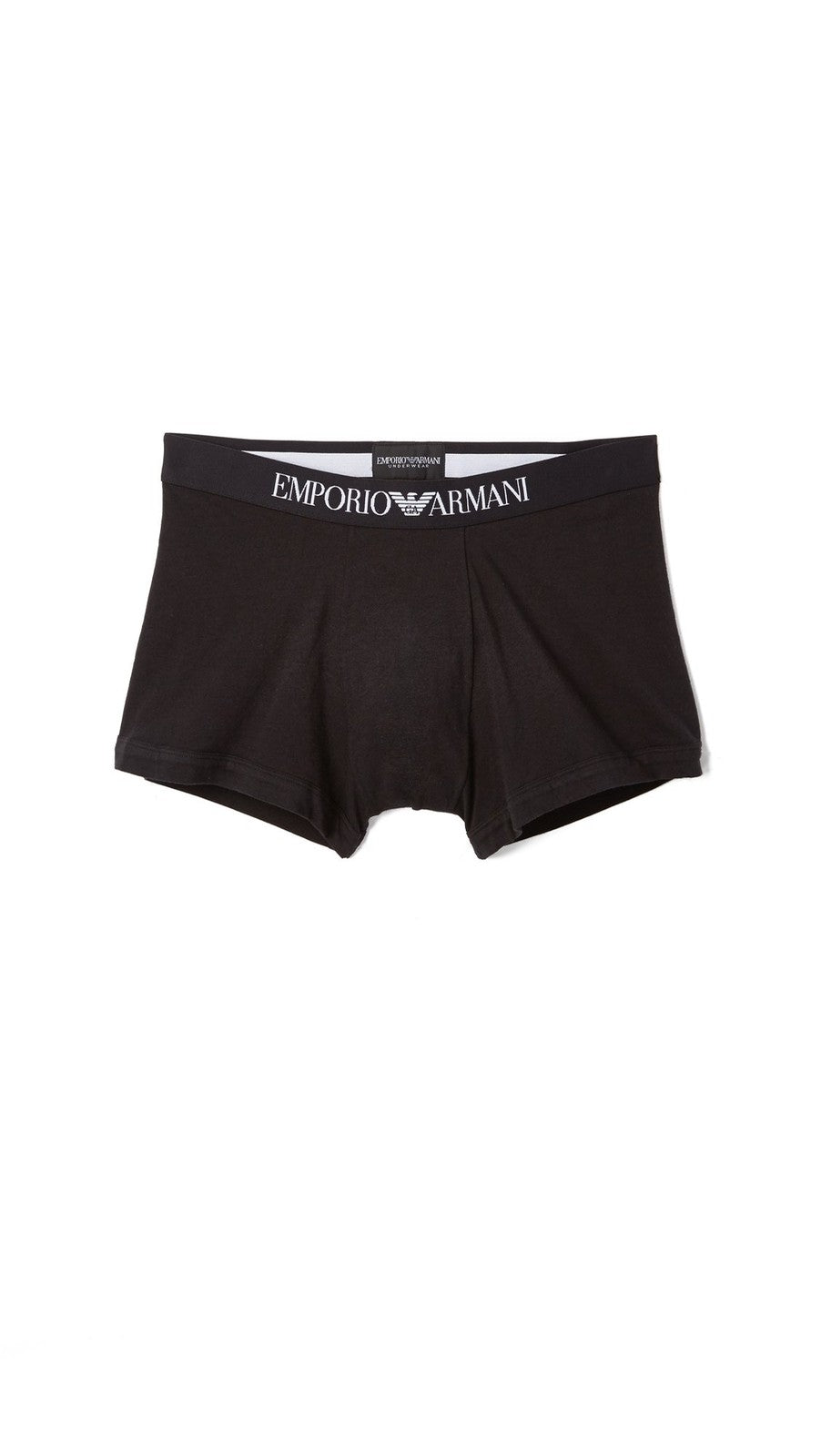 Emporio Armani Men's Cotton Stretch Boxer Brief, Black, Small