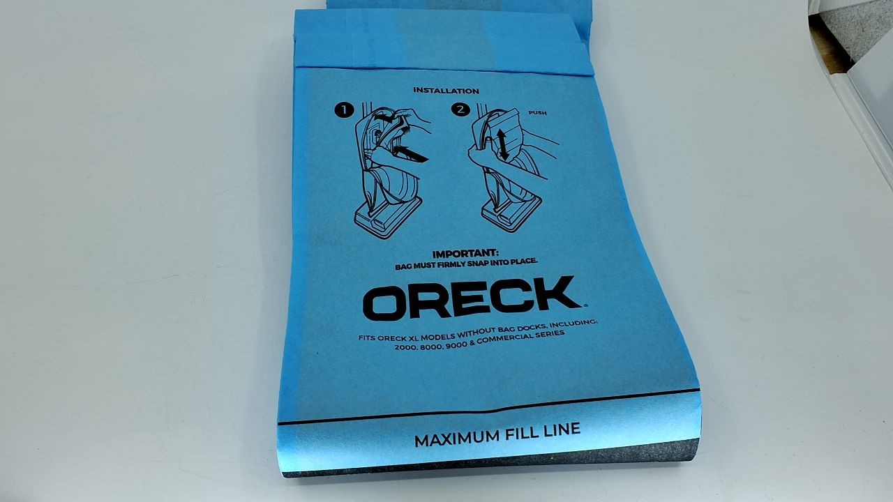 Oreck XL Vacuum Bags, Pack of 9, Easy Install, Fights Bacteria & Odors