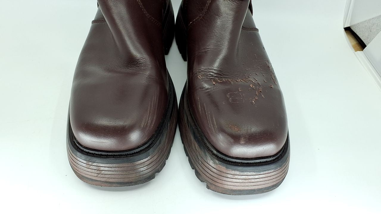 Circus NY by Sam Edelman Women's Motorcycle Boot, Dark Chocolate, 9.5