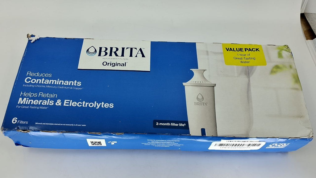 Brita Pitcher Replacement Filters, 6 Count, Reduces Impurities, Lasts 40 Gallons
