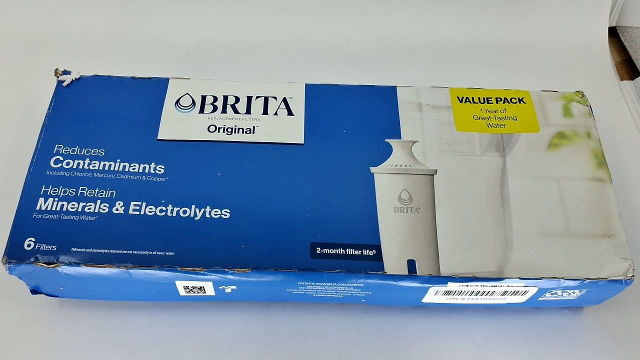 Brita Pitcher Replacement Filters, 6 Count, Reduces Impurities, Lasts 40 Gallons