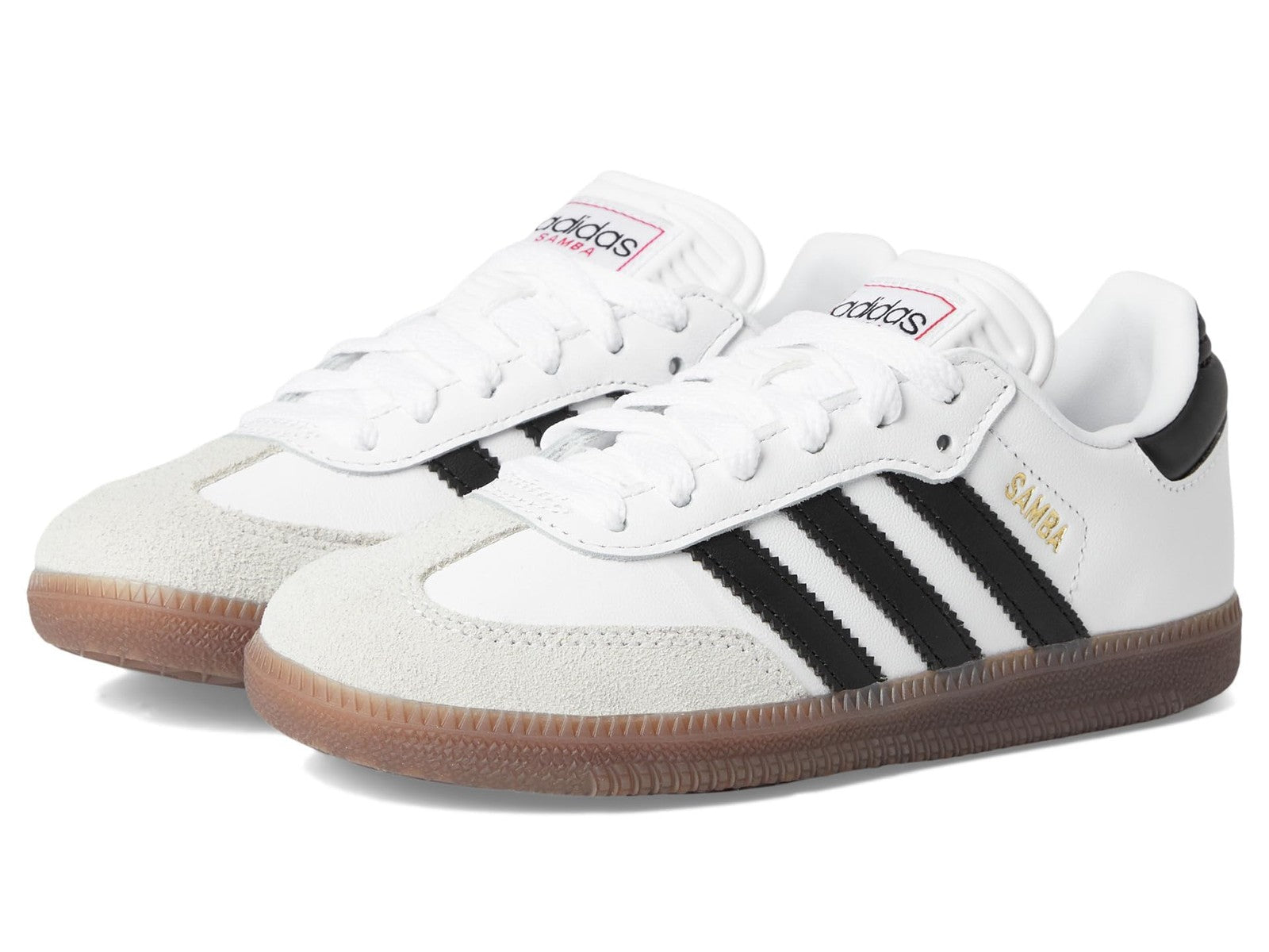 Adidas Unisex-Kids Samba Indoor, White/None/None, 4.5