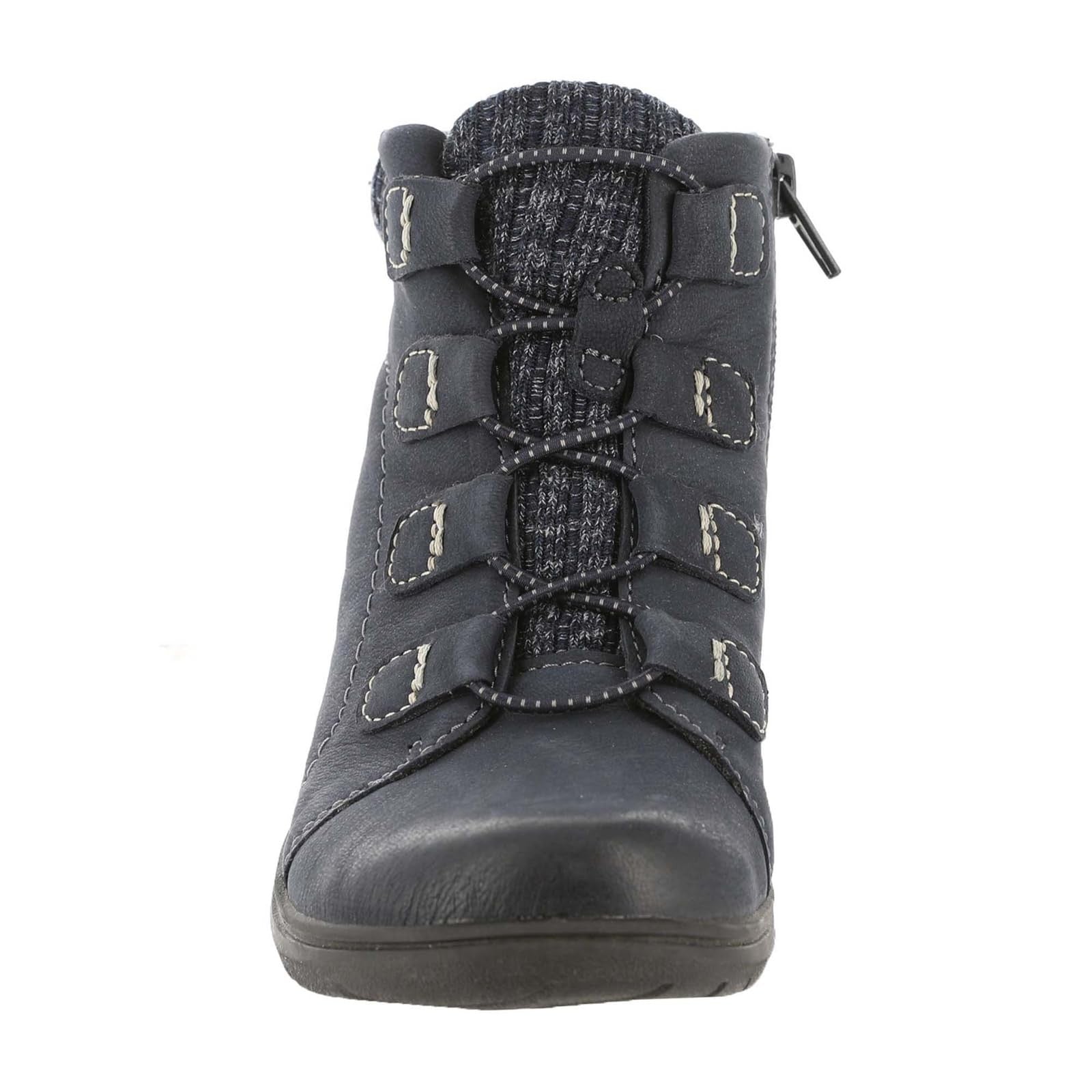 Clarks Women's Carleigh Jade Ankle Boot, Navy Nubuck, 6.5