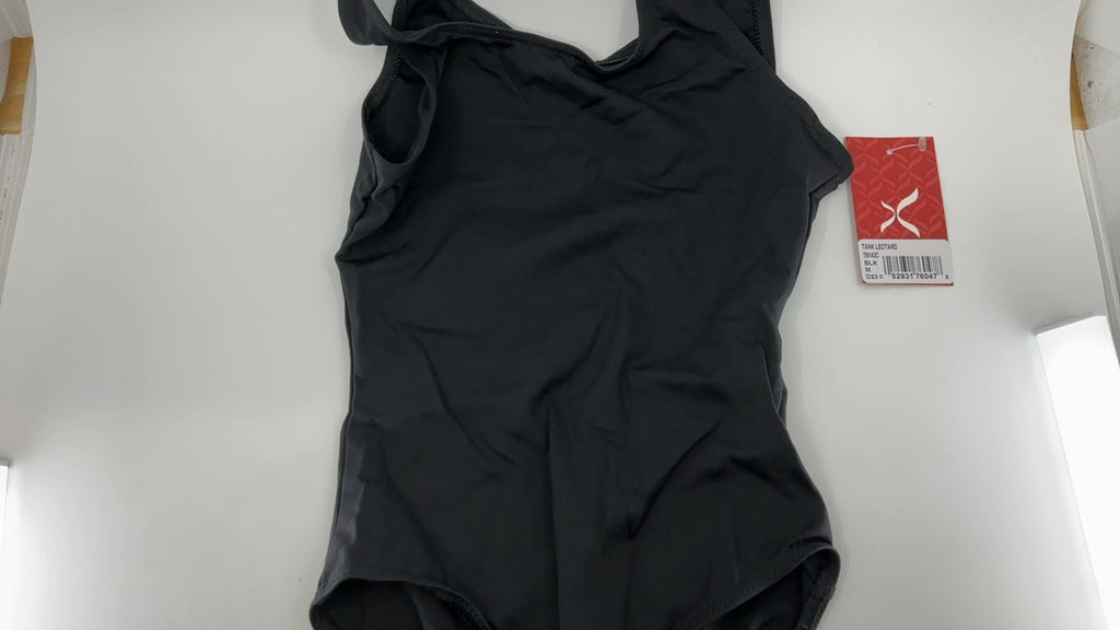 Capezio Big Girls' Tank Leotard, Black, M (8-10)