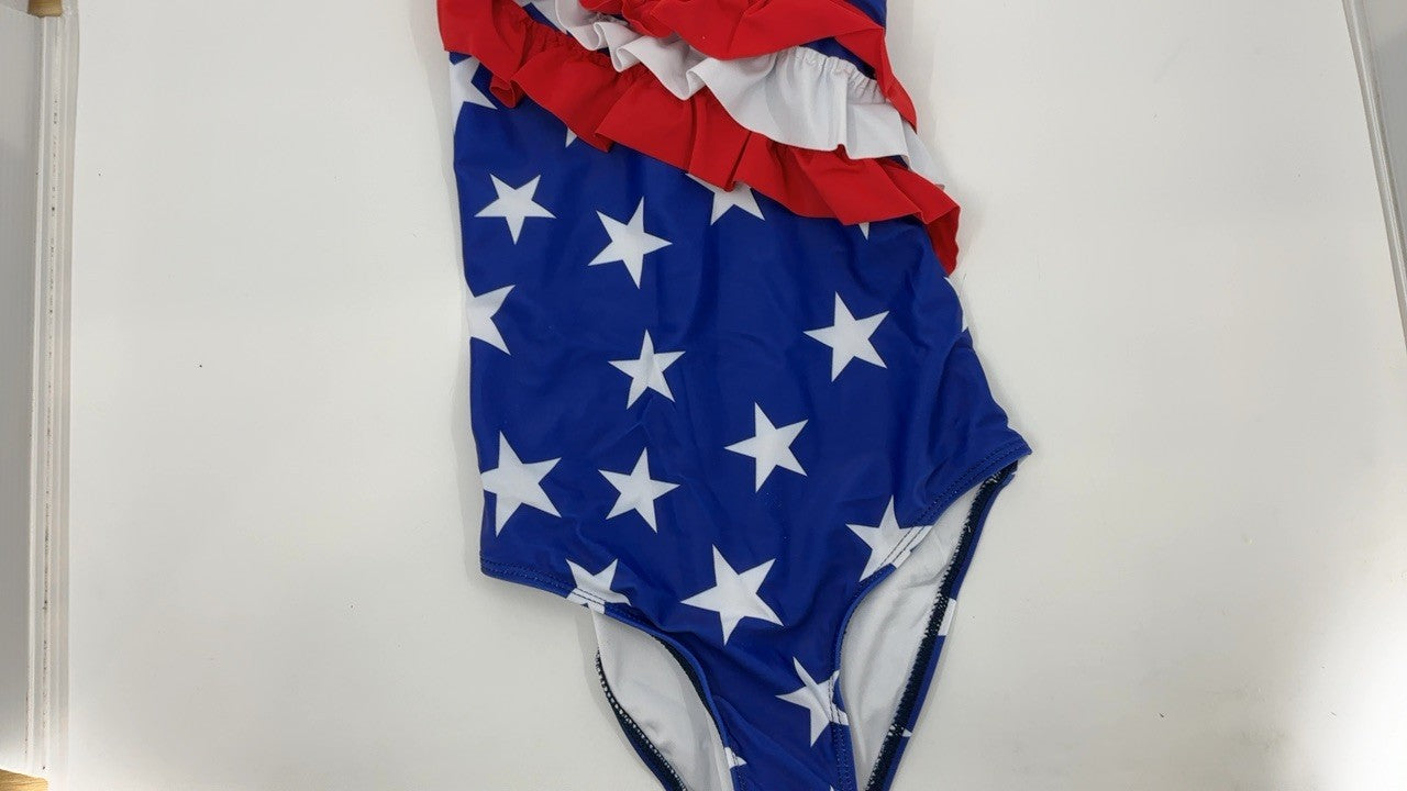 Comfortable Baby Girls' Swimsuit 2-3T Red Ruffles & UV Protection