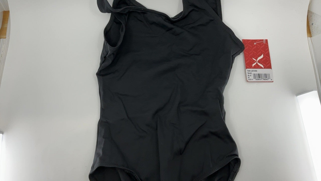 Capezio Big Girls' Tank Leotard, Black, M (8-10)