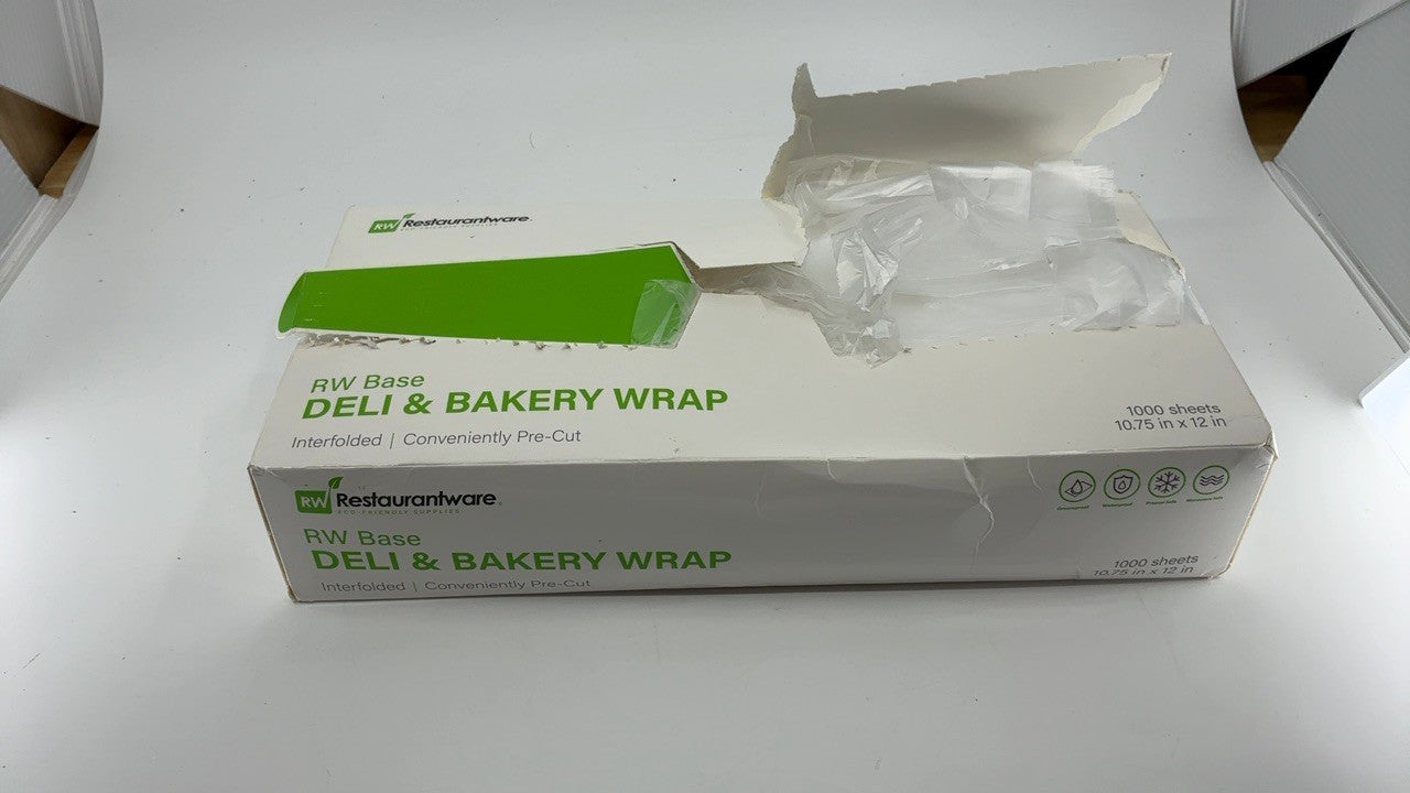 10.75 x 12 Inch Plastic Deli Sheets, 1000 Interfolded Wraps, Clear