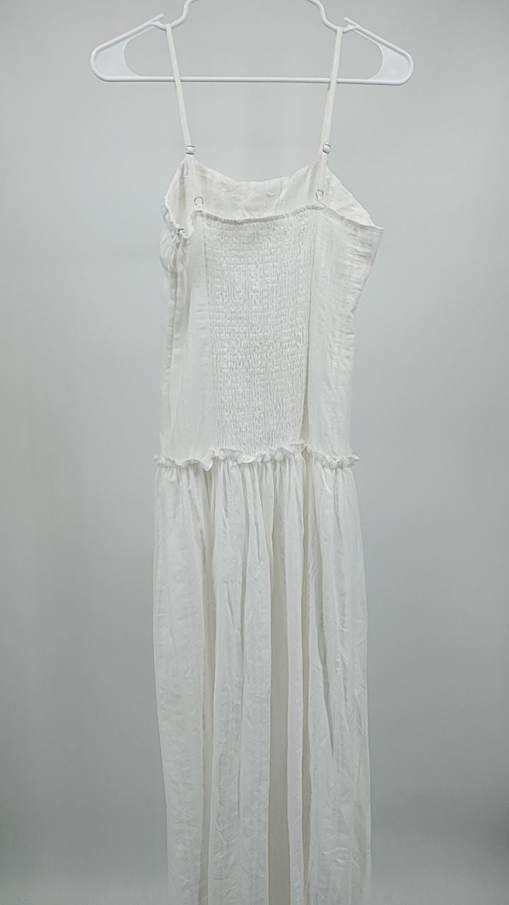 Frill Spaghetti Strap Maxi Dress