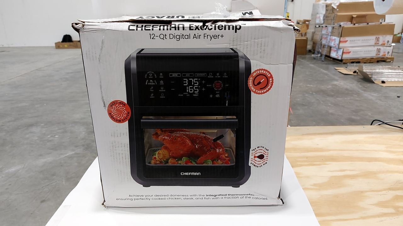 Chefman 12 Quart 5-in-1 Air Fryer w/ Smart Thermometer - Black