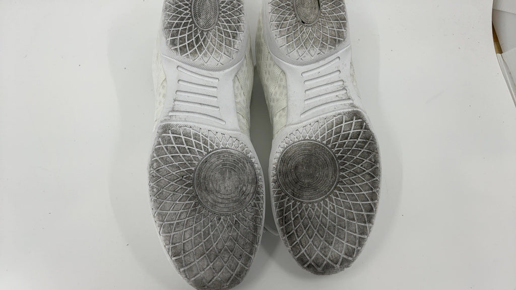 Girls Size 9 Cheer Shoes White Microfiber Breathable Dance Sneakers