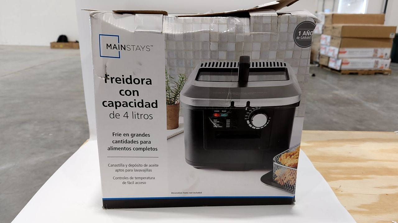 Mainstays MS8400778514-2 4L Deep Fryer Stainless Steel Lid