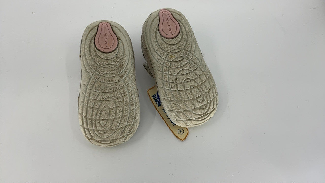 Stride Rite baby girls Soft Motion Jazzy Sneaker, Champagne, 5 Toddler US