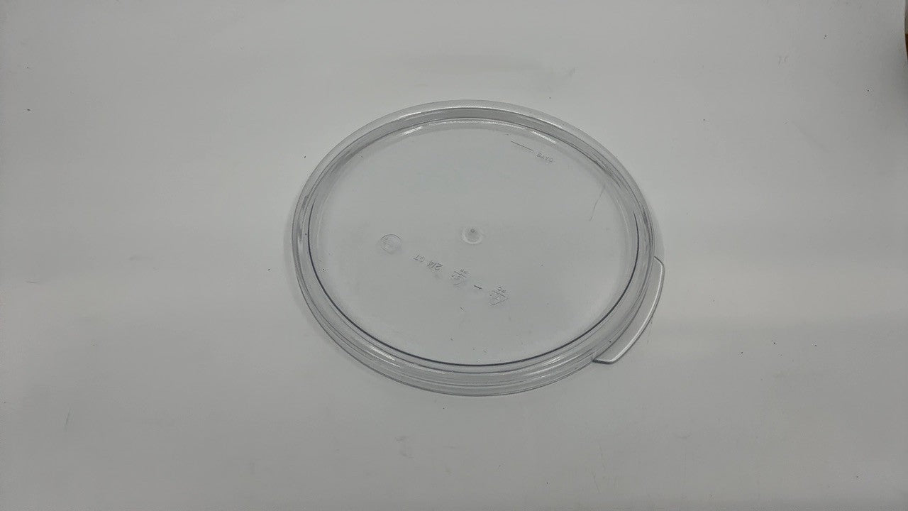 Met Lux Clear Plastic Food Storage Container Lid, 7.25in, Dishwashable