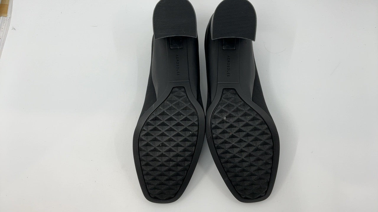 Aerosoles Casta Mid Heeled Pump, Black Stretch, 7.5W