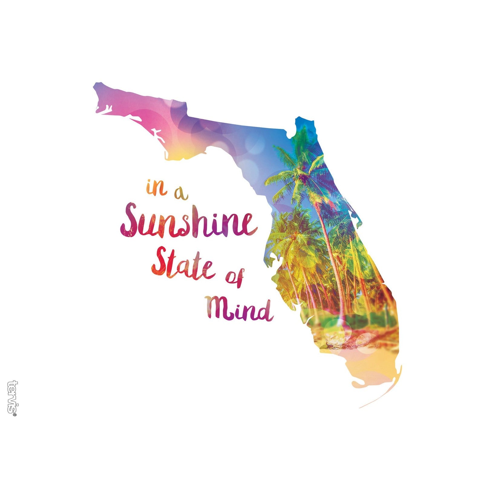 Tervis 24oz Insulated Tumbler - Florida Sunshine State, Clear & Turquoise
