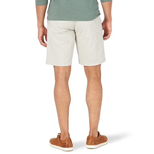 Lee Men's Extreme Motion Flat Front Short Stone 36