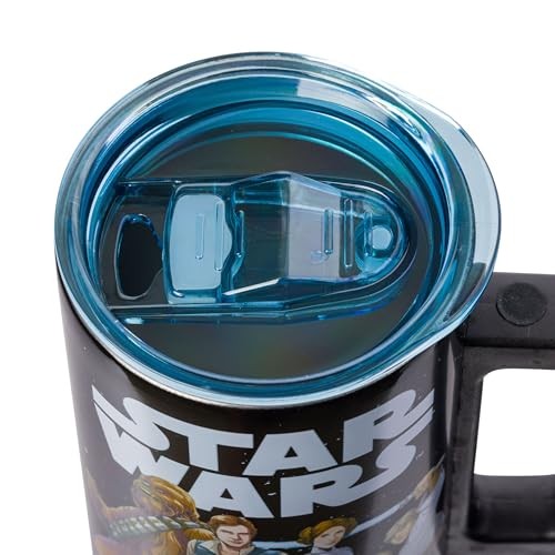 15oz Star Wars Stainless Steel Travel Mug w/ Handle - Luke, Leia, Yoda