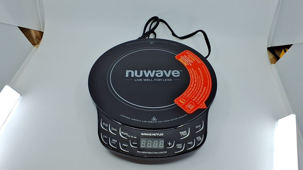 Induction Cooktop Nuwave Flex 10.25in Ceramic Glass 3 Wattage Settings Black