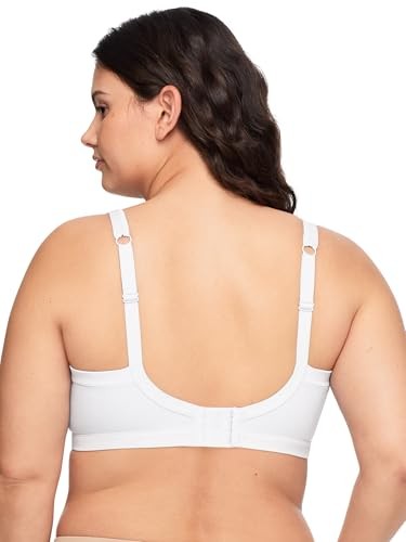 Easy Does It Underarm-Smoothing Bra, White, 2XL, Wireless