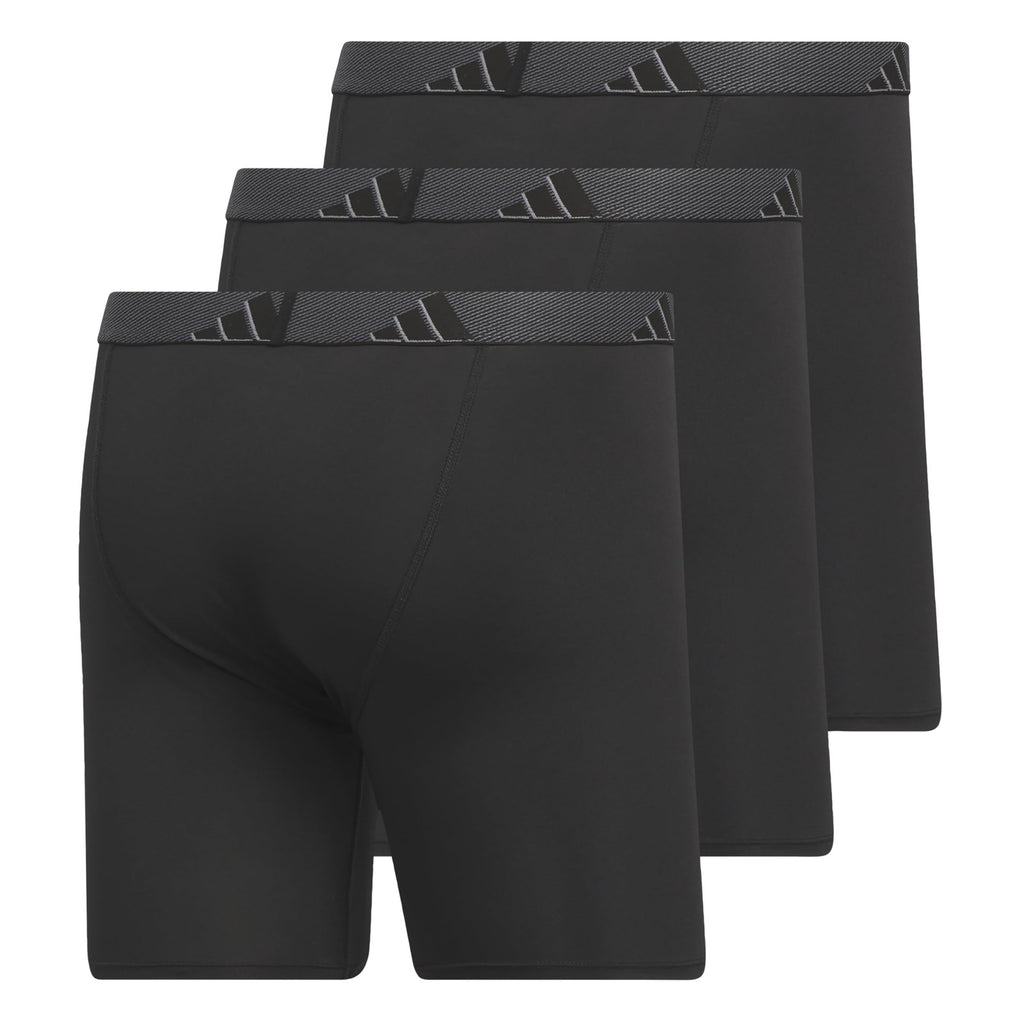 adidas Mens Microfiber Boxer Briefs Underwear (Multipack) Athletic Stretch-Fit