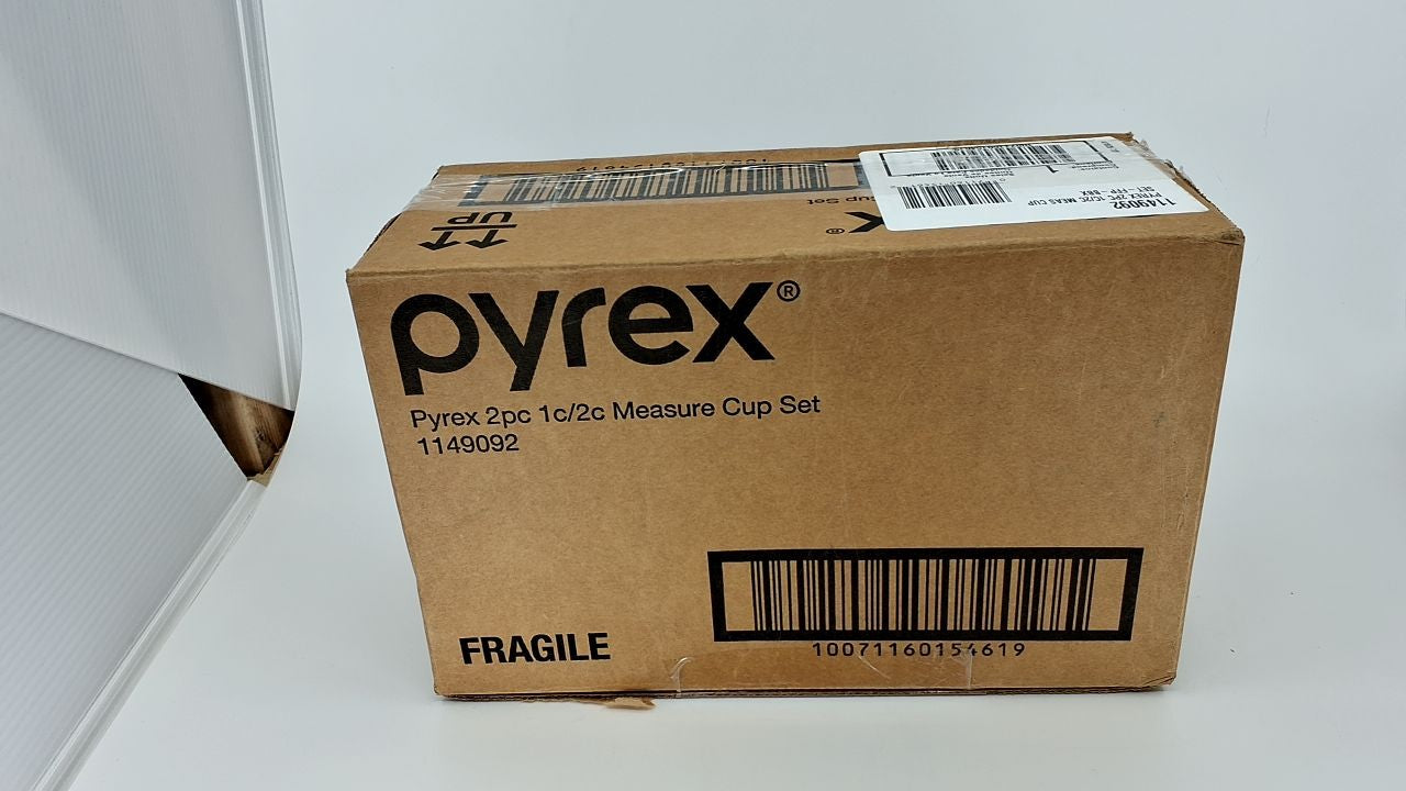 Pyrex 2-Pack Measuring Cups, 1 & 2 Cup, Glass, Microwave & Dishwasher Safe
