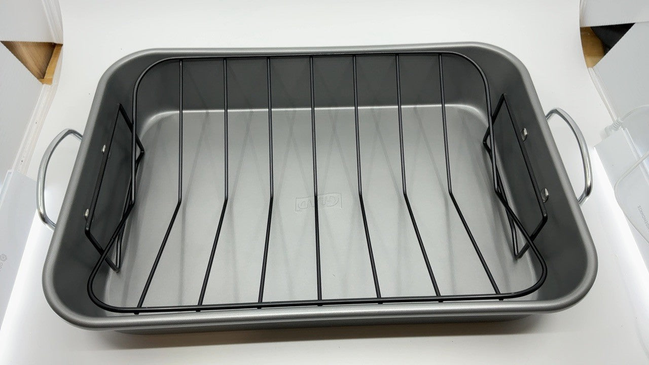 Glad Roasting Pan 15x10.3in - Durable Nonstick Bakeware for Turkey