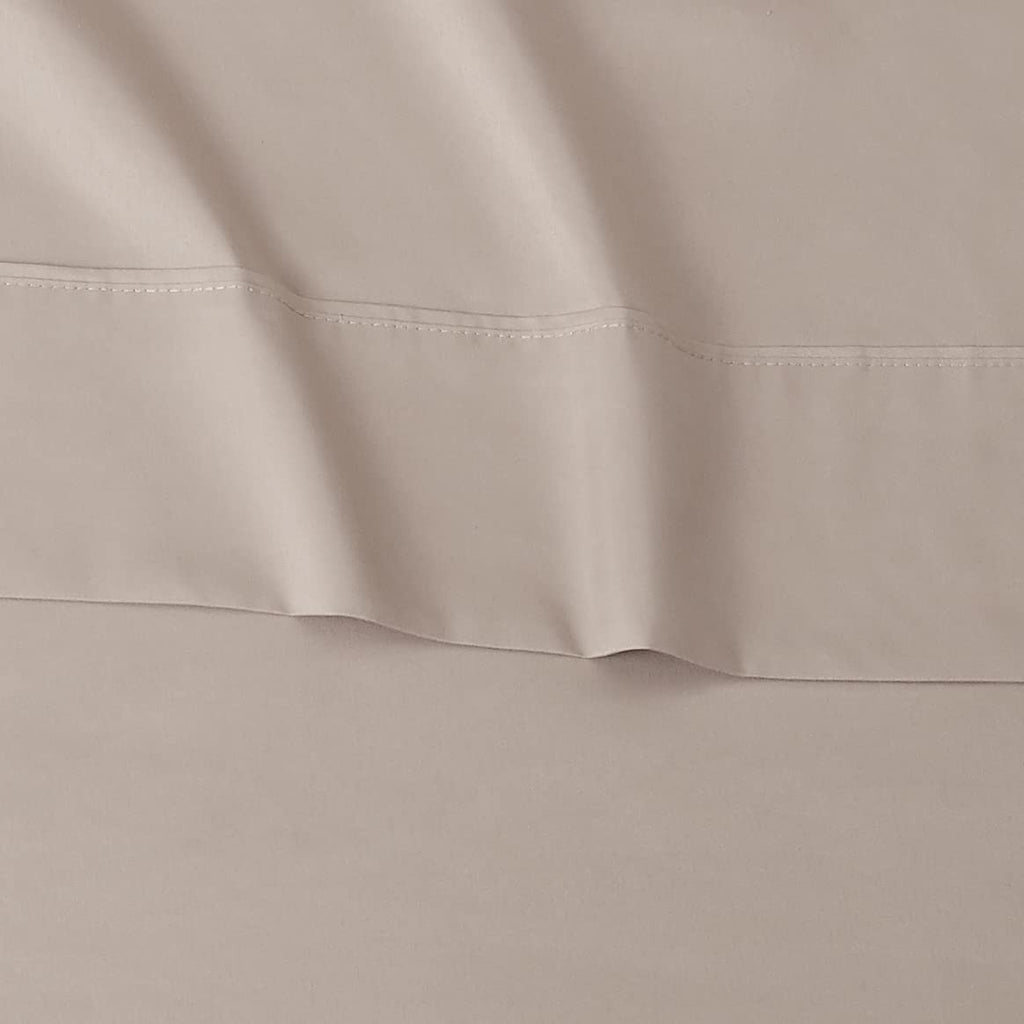 Lightweight King Microfiber Sheet Set, 4 Pieces, Taupe, Deep Pockets