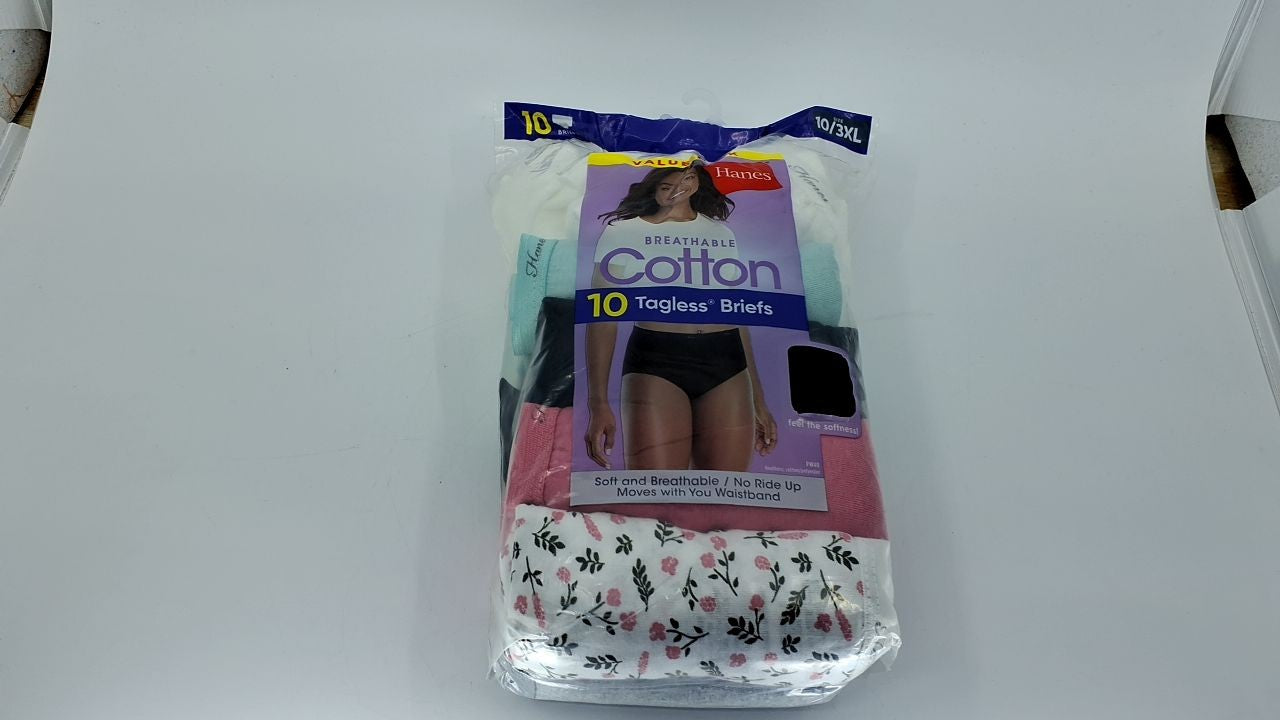 Hanes Women's Briefs Multipack, 100% Cotton, High-Rise & Breathable