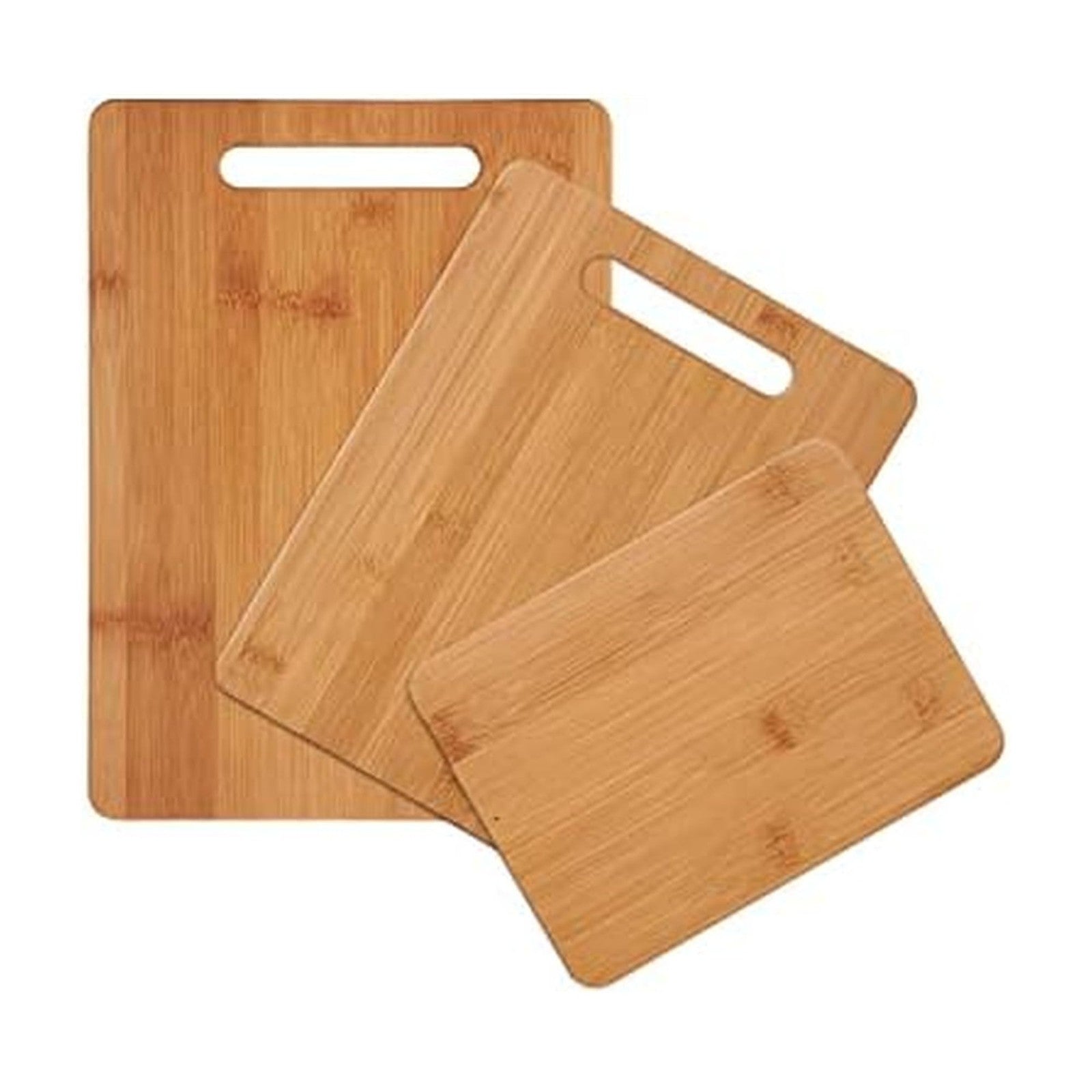 Reversible Bamboo Cutting Boards Set of 3, Meal Prep & Serving