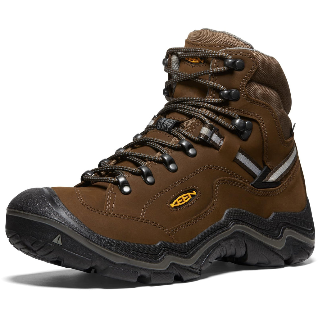 KEEN Men's Durand 2 Mid Height Waterproof Hiking Boots, Cascade Brown, 13
