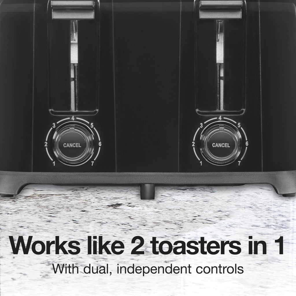 Proctor Silex 4 Slice Toaster, Extra Wide Slots & Variable Browning Control