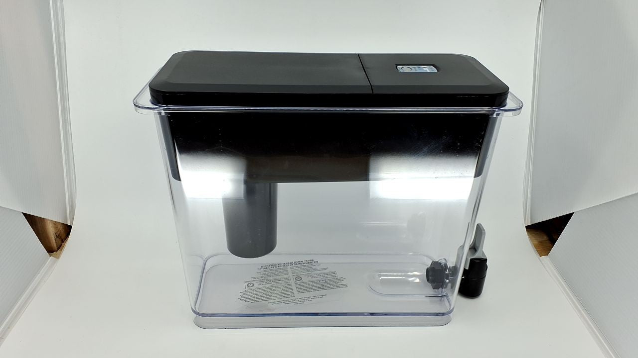 Brita Water Dispenser 27-Cup, Black, Removes 99% Lead, 1 Filter Included