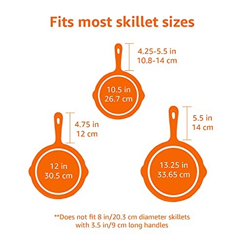 Heat-Resistant Silicone Skillet Handle Cover, 5.6"L x 1.9"W