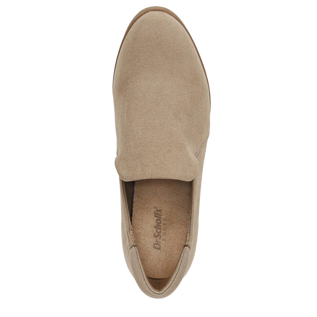 Dr. Scholl's Womens Rate Loafer Slip On Moc Taupe Microfiber 6 M