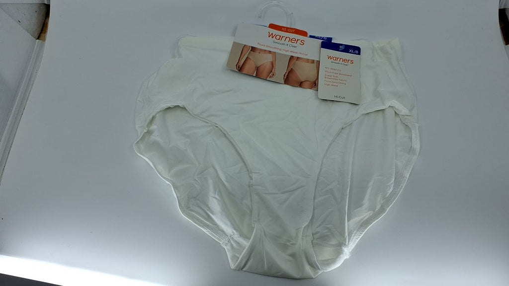 Warner's Smooth It Over Front-Smoothing High Waist Hi-Cut RT9021P White