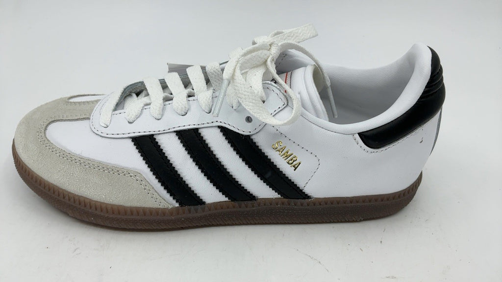 Adidas Unisex-Kids Samba Indoor, White/None/None, 4.5