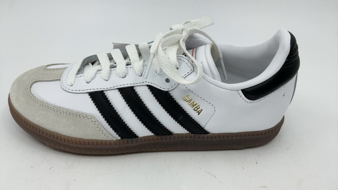 Adidas Unisex-Kids Samba Indoor, White/None/None, 4.5