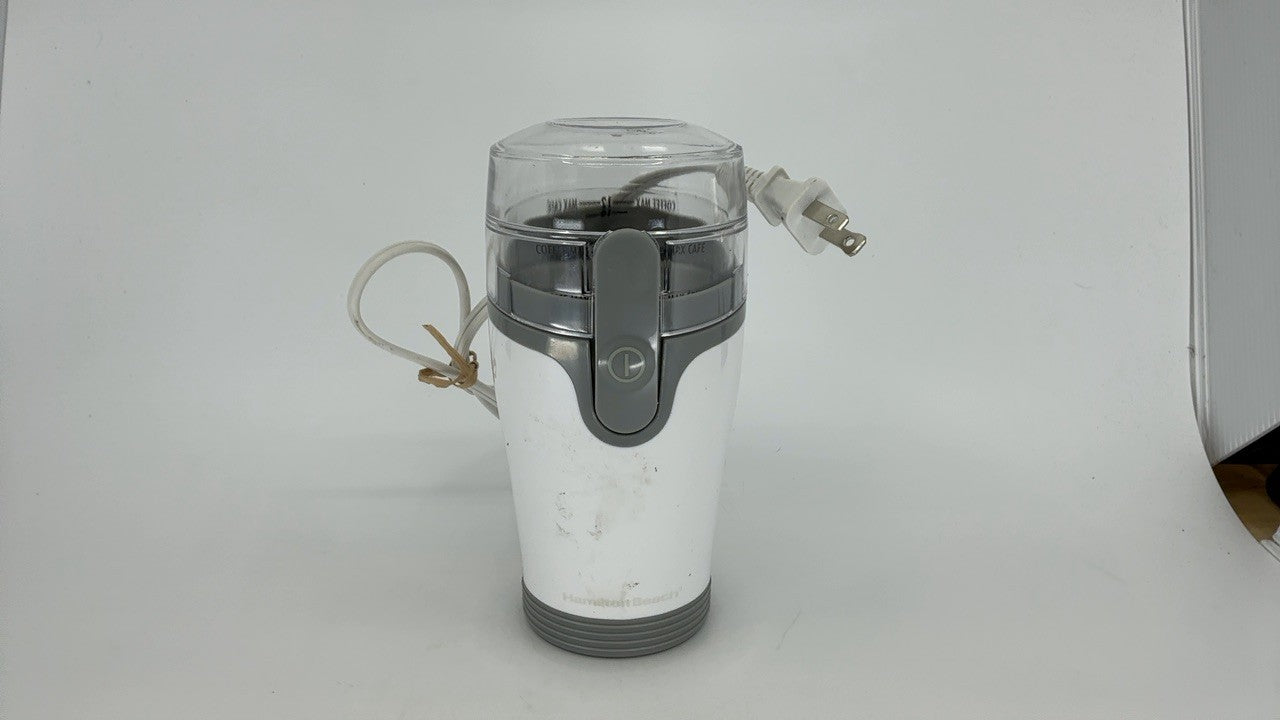Hamilton Beach 80420 Coffee Grinder, Removable Bowl, 12 Cups, White