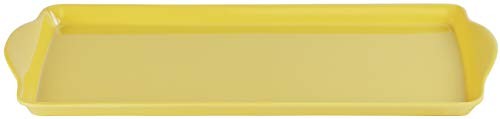 Lemon Melamine Tidbit Tray, 14.75"L x 6.5"W, Food Safe & Dishwasher Safe