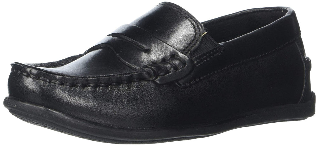 Florsheim Boy's Jerod Penny Driver, Jr. Shoe, Black, 10.5 M US Little Kid