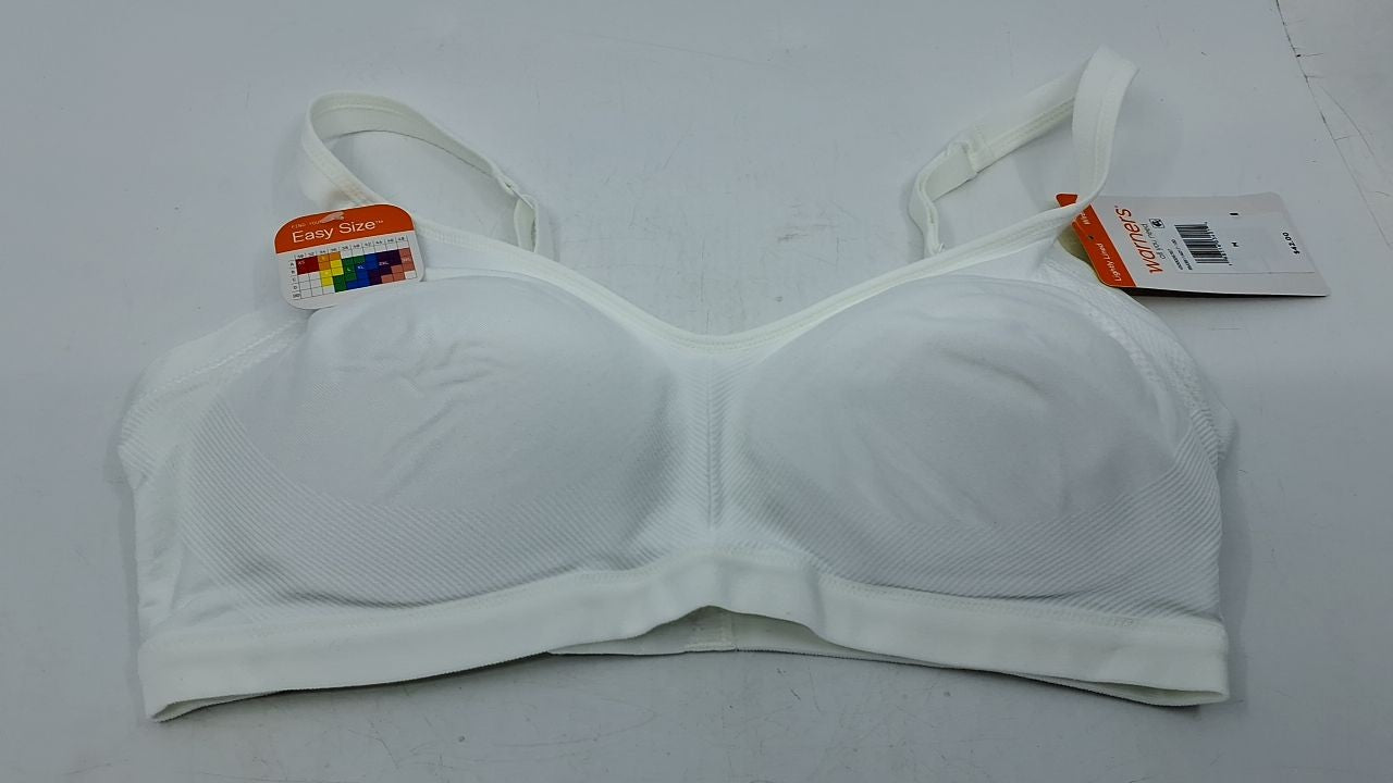 Warner's Women's Wireless Lightly Lined Bra RM3911A, White, Medium