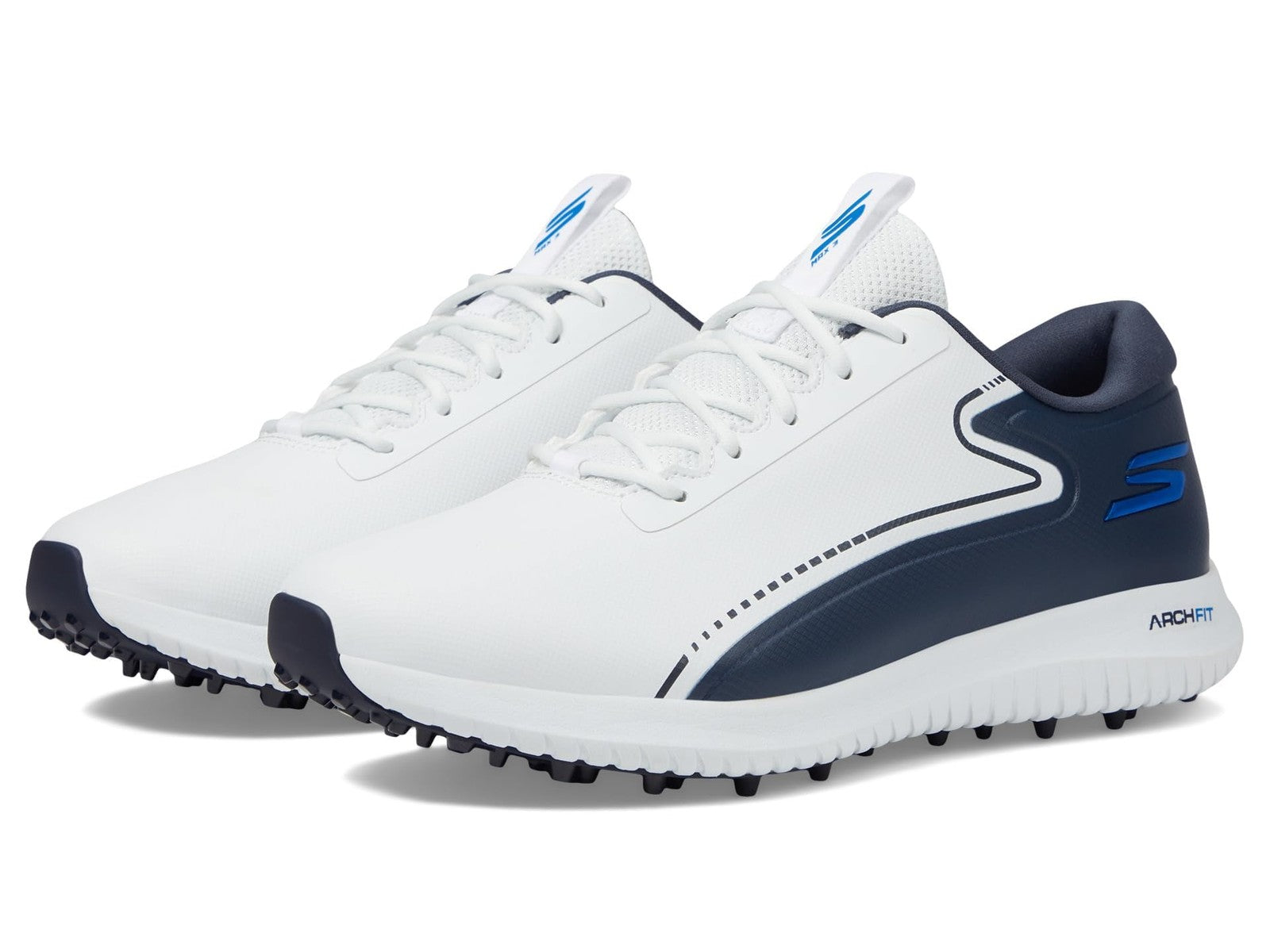 Skechers Max 2 Arch Fit Golf Shoe 11 Waterproof Spikeless White/Navy
