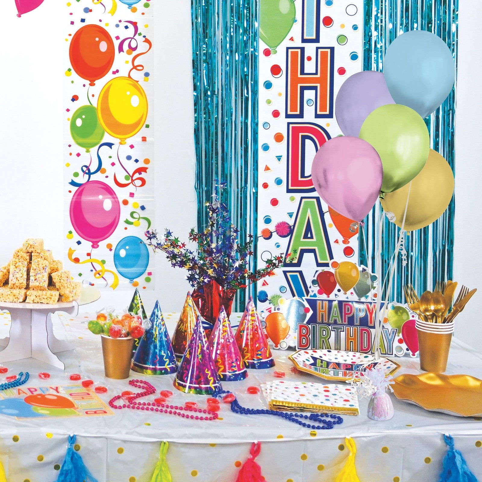 6 Pack Metallic Wrapped Balloon Weights, Opalescent, 6 Oz Centerpieces