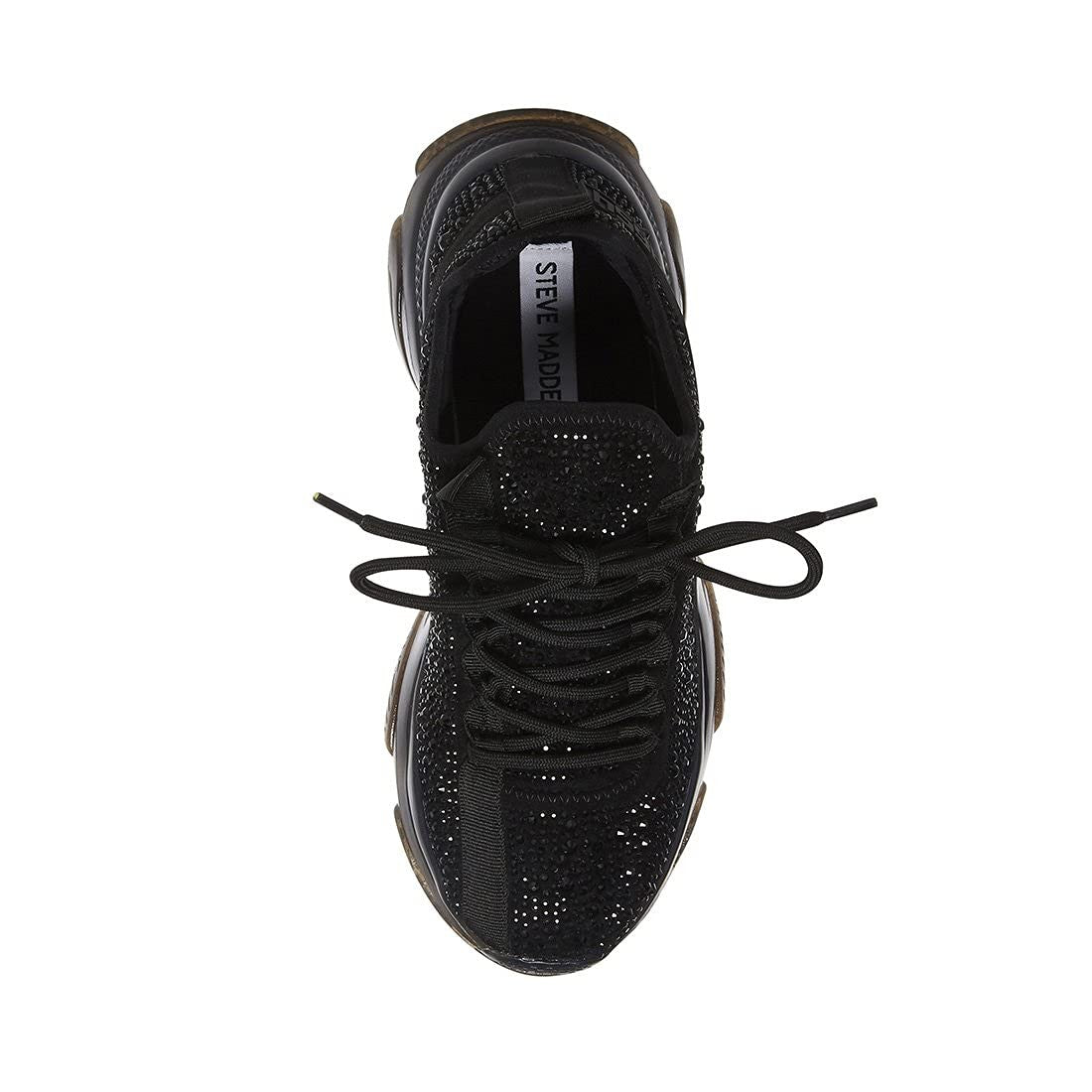 Steve Madden Women's Maxima Sneaker, Black, 9