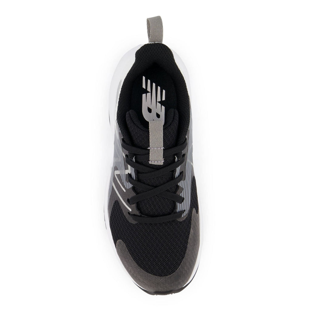 New Balance Kid's Rave Run V2 Lace-up Shoe, Black/White, 6.5 Wide Big Kid